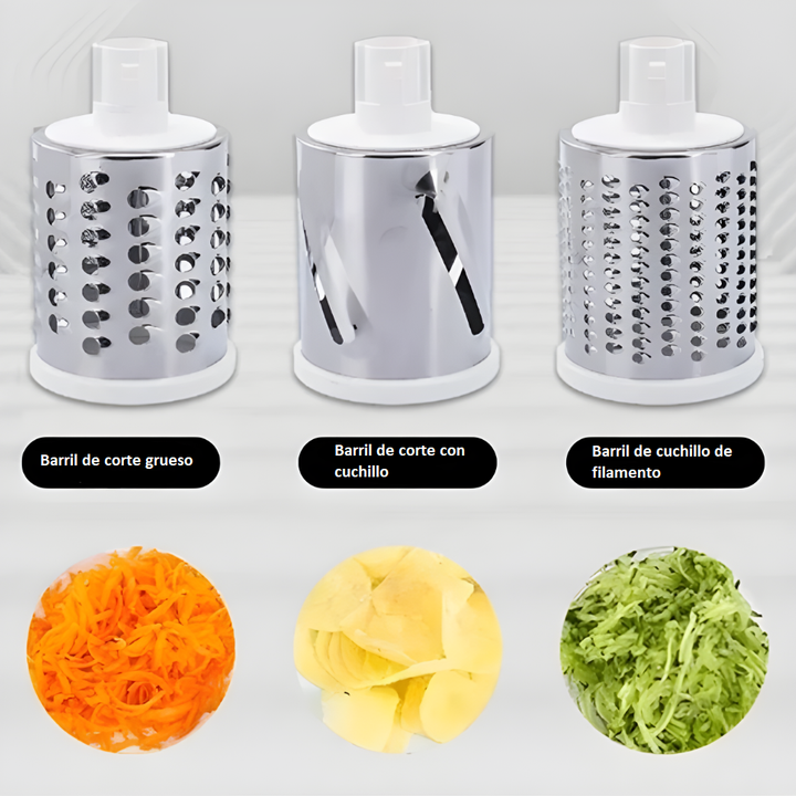 Mandolina Cortadora Rallador Rebanador Verduras Multifuncional